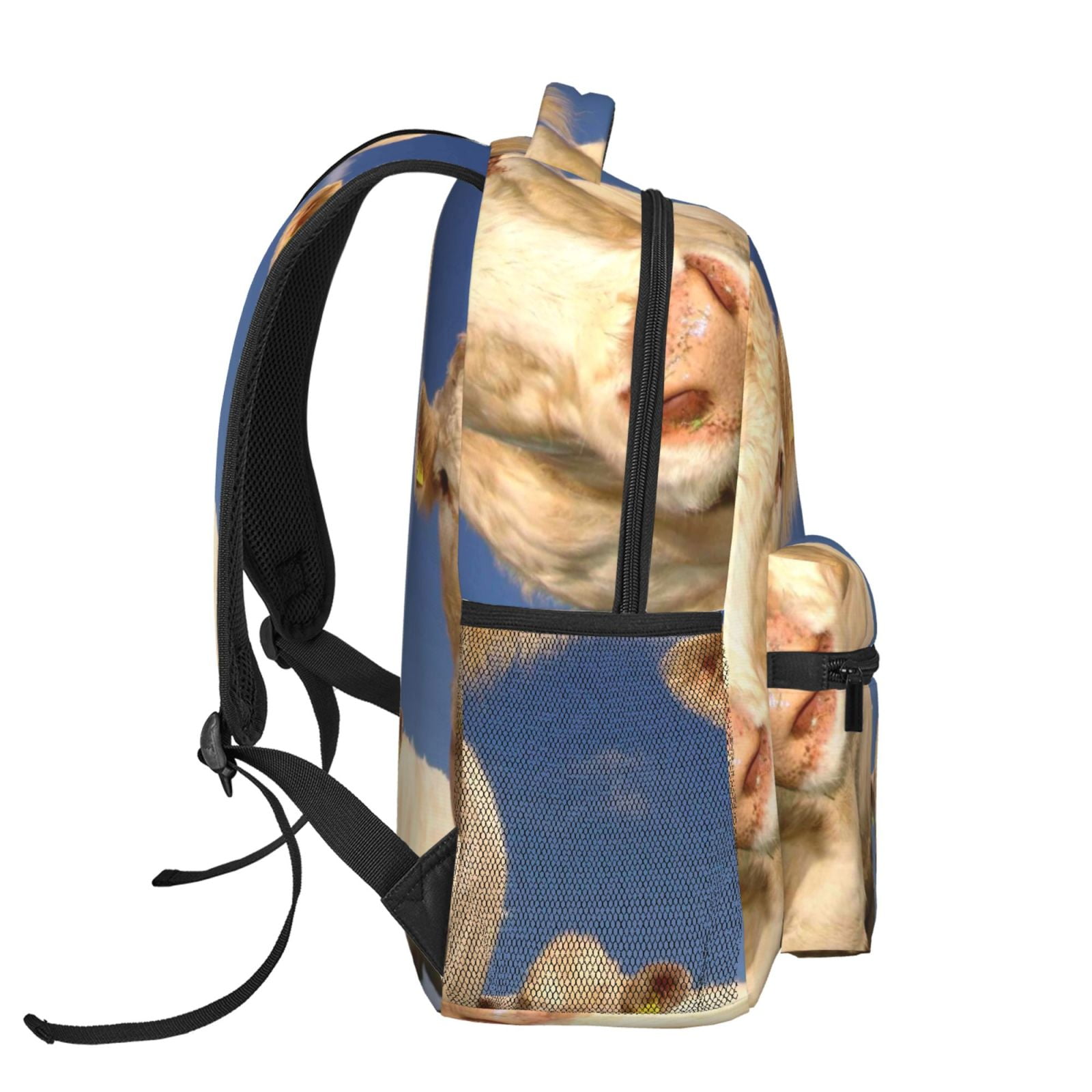 Horeoi Cows Cattles Print Eco-Friendly Lightweight Student Backpack for School Travel - Ergonomic Padded Laptop Compartment & Multi-Pocket Design