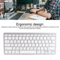 thumbnail image 4 of Ultra Thin Keyboard, Cordless BT Keyboard with Scissor Switch Key, Bilingual Keyboard Compatible with IOS, ,, 4 of 7