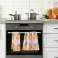 thumbnail image 4 of Yayeee 100% Cotton Hand Towels for Bathroom 16" x 28" Soft Absorbent Kitchen Towel, Cute Oranges, 4 of 7