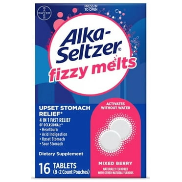 Alka-Seltzer Mixed Berry Fizzy Melts (Pack of 14)