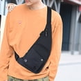 thumbnail image 3 of EIMELI Sac Banane en Nylon Anti-Vol pour Hommes Imperméable Petit Zip pour Voyage Randonnée, 3 of 9