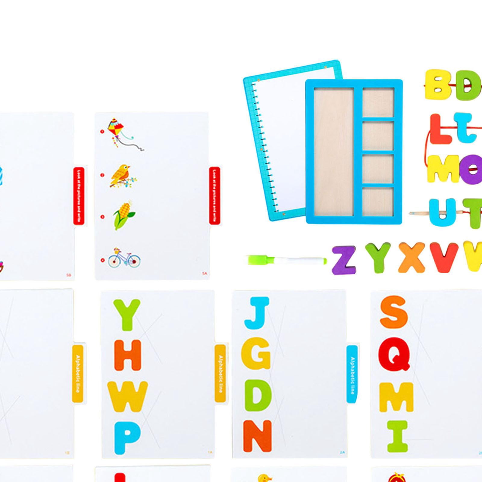 LeeQinersw Functional Matching Game Drawing Board Memory Game for Gift Interaction Activity Alphabet