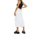 thumbnail image 3 of Genuiskids Long Cargo Skirt for Women with Pockets Vintage Low Rise Baggy Skirt with Pockets Summer Split Midi Skirt Streetwear, 3 of 5