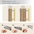 Image showcasing 4 Pack Gold Cabinet Pulls with Diamond Knurled Texture, Modern Luxury ...