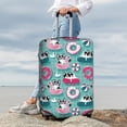 thumbnail image 4 of Uemuo Swimming Bulldog Printed Washable Luggage Cover - Fashion Suitcase Protector Fits 18-32 Inch Luggage -Medium, 4 of 9