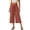 Orange, variant on Audhol Gaucho Pants for Women Pants for Women Elastic Waisted Wide Leg Pants Casual Trousers with Pockets Trendy Loose for Work Wide Leg Capri Pants for Women Beige L
