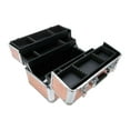 thumbnail image 5 of Ver Beauty Rose Gold Dot 4 Extendable Trays Professional Cosmetic Makeup Case With Dividers - Vp007, 5 of 7