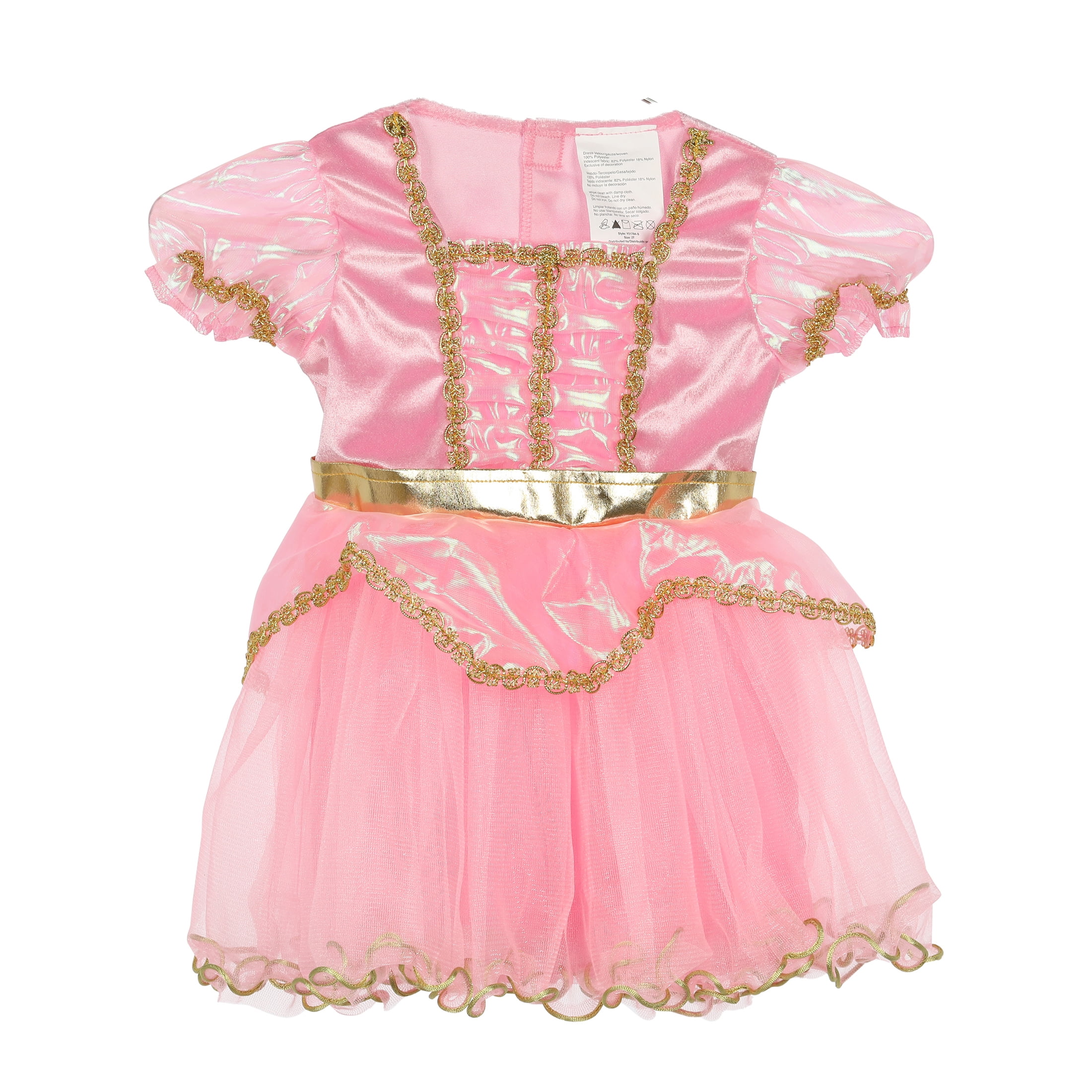 Pink Princess Halloween Costume for Toddler, Size 3-4T, by Way to Celebrate