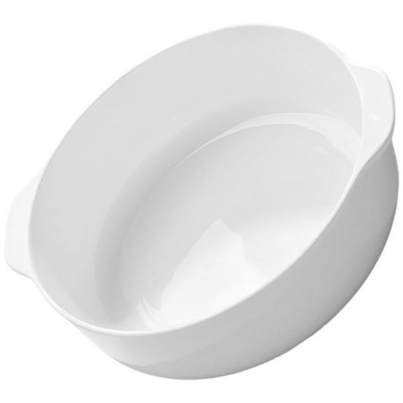 WEAVILUX Large Deep Pie Pan White Parties 1Pack