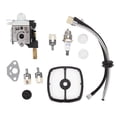thumbnail image 2 of Carburetor Carb, Lightweight Durable Mower Carburetor High Reliability With Spark Plug For PPF 211, 2 of 8