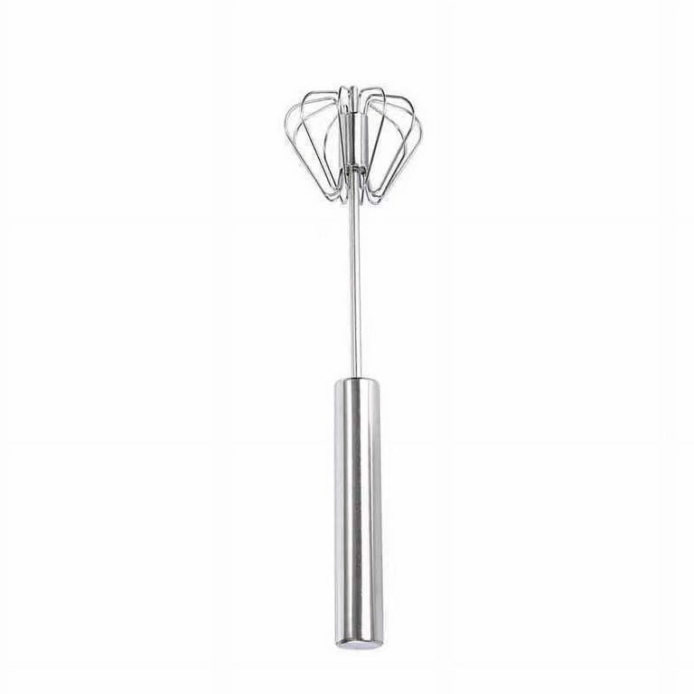 Homgreen 2 Pack Stainless Steel Push Whisk - Easy to Use Manual