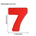 thumbnail image 2 of Leutsin Perfect Number Shape Cake Molder Silicone Digital Cake Mold Cake Numbers Shape, 2 of 2