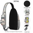 thumbnail image 3 of Crossbody Sling Backpack for Women Men Deep Sea Dolphin Shoulder Sling Crossbody Casual Chest Bag for Travel Sports Running Hiking, 3 of 6