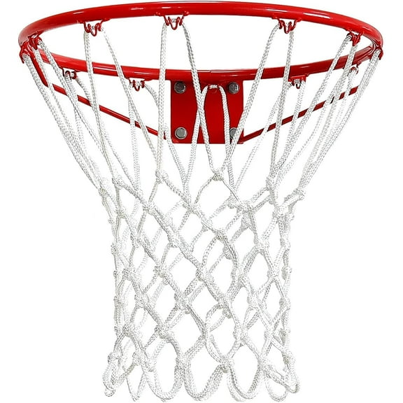 Vorkoi Easy to Install Nylon and Polyester Basketball Net, White