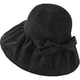 thumbnail image 2 of CoCopeaunts Wide Brim Bucket Hat for Women Spring Summer Leisure Sunscreen Fisherman Hat Ladies Outdoor Anti-UV Straw Hat Top, 2 of 8