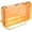Orange, variant on Women Clear Purse Acrylic Box Clutch Handbag, Small Transparent Crossbody Evening Bag Stadium Approved Gold Chain Strap