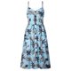 thumbnail image 3 of Gibobby Vestido de verano casual para mujer Vestido veraniego bohemio para mujer, vestido informal de verano, cuello redondo, sin mangas, vestido sin mangas, v(Azul claro,CH), 3 of 5