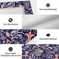thumbnail image 5 of Boho Blue Purple Floral Outdoor Rug 6x9 Ft, Non Slip Washable Area Rug, Farmhouse Botanical Vintage Paisley Flower Patio Rugs Carpet Runner, Large Floor Mat for Indoor/Outdoor Deck Porch Camping, 5 of 8