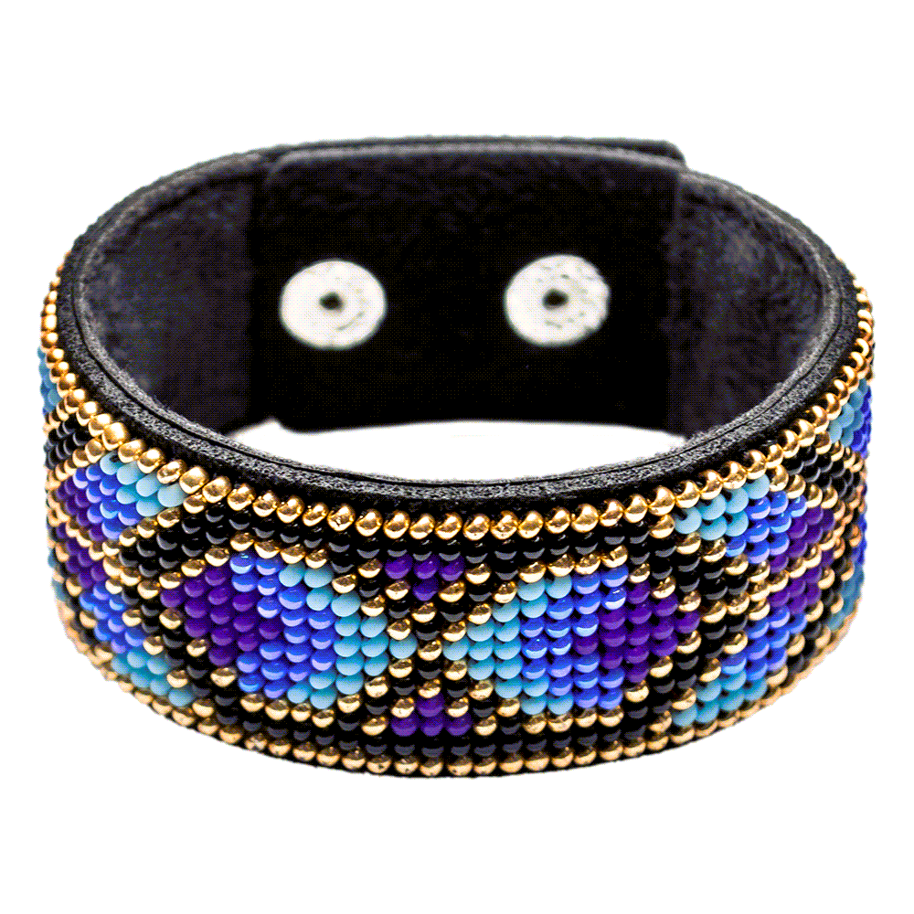 Bead embroidery kit on artificial leather FLBB-026