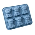 thumbnail image 4 of 6-Cavity Highland Cow Silicone Mold, Cute Cow Chocolate Mold for Baking, DIY Craft Mold for Candle, Resin, Jelly, Fondant, Farmhouse Kitchen Decor,Sky Blue, 4 of 9