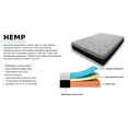 thumbnail image 2 of 8" Hemp gel memory foam mattress King size, firm, 2 of 2