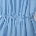 thumbnail image 6 of Gaecuw Rompers for Women Sleeveless Cold Shoulder Overall with Pockets Square Neck Band Collar Solid Onesie One Piece Outfits Casual Loose Baggy Jumpsuit Wide Leg Summer Shorts Pull On Mini Trousers, 6 of 9