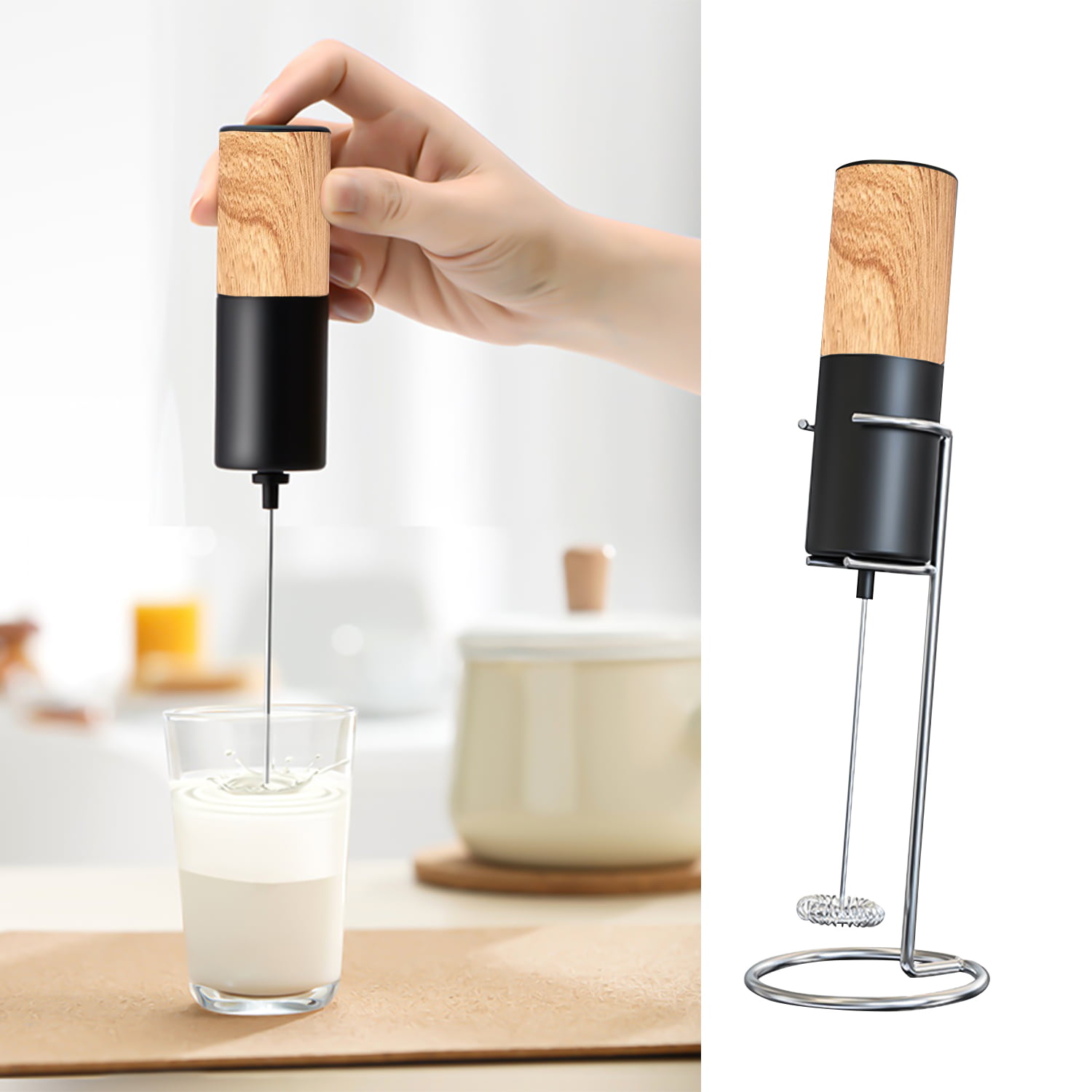Milk Frother Modern Design Small Handheld Electric Battery Powered Foam  Maker, Whisk, Drink, Mixer, Mini Blender, Coffee, Frappe, Matcha, Hot  Chocolate - Yahoo Shopping
