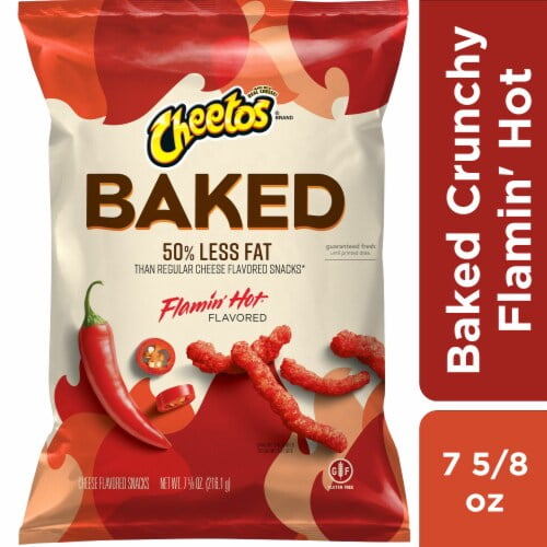 Cheetos Flamin' Hot Oven Chips 7.63 oz - Pack of 2