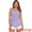 Purple, variant on DARING DIVA Women's Gingham Peplum Square Neck Sleeveless Plaid Blouse L Light Green