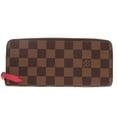 thumbnail image 1 of Pre-Owned Louis Vuitton Damier Portefeuille Clemence N60534 Canvas Brown... (Good), 1 of 6