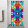 thumbnail image 2 of Colorful Rainbow Tie Dye Spiral Pattern Shower Curtain 36"x72" ,Bathroom Decorative Shower Curtains Set with 12 Hooks,Modern Waterproof Washable Shower Curtain, 2 of 6