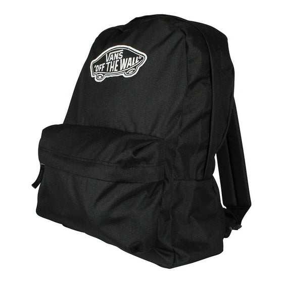 Vans realm backpack plain black school bag vans backpack v00nz0blk