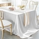 thumbnail image 1 of Mantel de satén sin costuras, mantel rectangular suave y sedoso, decoración de mesa de tela lisa adecuada para restaurantes, bodas, banquetes, fiestas y eventos, decoración elegante, lujosa,, 1 of 6