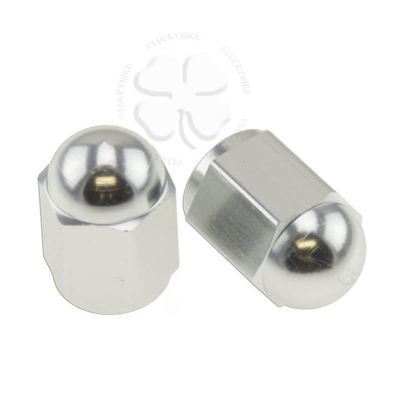 2x Valve Cap Silver Cover Tire GSXR 600 750 Ninja R1 R6 Stem Hex CNC Aluminum