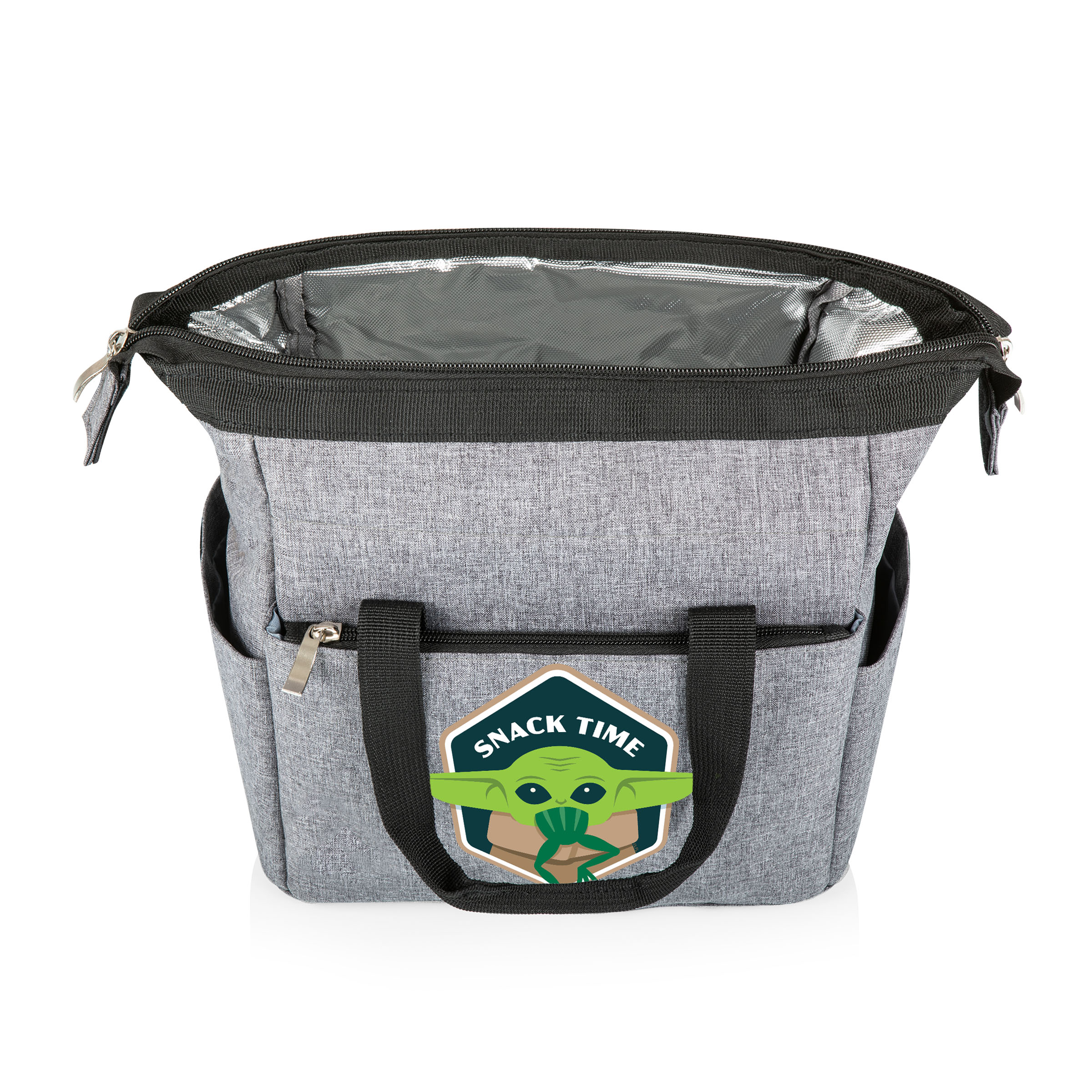 Mandalorian - Grogu Snack Time - On The Go Lunch Bag Cooler, (Heathered Gray)