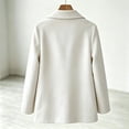 thumbnail image 7 of Xdegoge Teen Girls Double Breasted Pea Coat Lapel Collar Long Sleeve Winter Warm Trench Jacket Casual Dressy Outerwear for Kids, Size 14-15, 7 of 7