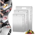 thumbnail image 1 of 2025 Titanium Cutting Board - 100% Pure Titanium Cutting Boards for Kitchen, Titanium Cutting Board for Home Kitchen Cooking，Upgrade Double Sided Food-Grade Titanium Board (18 * 12inch) (18x12 inch), 1 of 8
