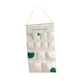 thumbnail image 4 of Organizador de almacenamiento para puerta con bolsillos para colgar en la pared de la cocina y las áreas infantiles. 12 bolsillos verde, 4 of 9