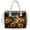 Black - Cat Sunflower, variant on Tropical Monstera Print Clear PVC Shoulder Tote, Lightweight Waterproof Oversize Handbag with Removable Strap, All Purpose Daily Purse for Shopping and Weekend Trips