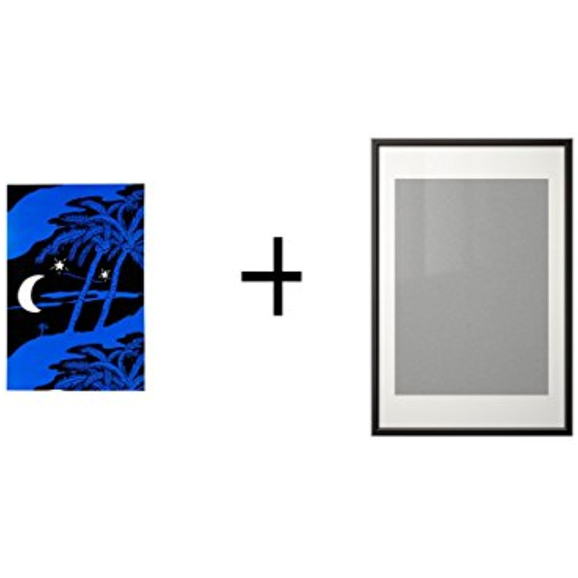 Ikea Poster, assorted motifs 24x35 ¾ ",Frame, black