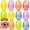 12pcs 7" Jumbo Colored Clear Glitter Eggs, variant on Joyfy 12 Pcs 7" Jumbo Easter Eggs, Assorted Colors Large Clear Plastic Easter Eggs, Empty Fillable Easter Eggs for Filling Treats, Easter Egg Hunt, Party Favor, Classroom Prize