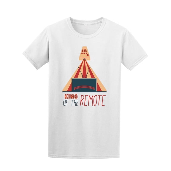 King Of The Remote Tv T-Shirt Men -Image by Shutterstock, Male Small