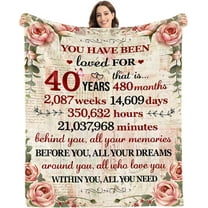 40th Birthday Gifts for Women 1982 Blanket 40 Year Old Birthday Gifts for Women Turning 40 Unique 40th Birthday Gifts for Her Funny 40th Birthday Decorations for Women Him Wife Sister Mom Friends