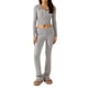 thumbnail image 1 of Blusas + Pantalones Largos Y2K Knit Crop Tops + Pantalones largos 2 piezas Mujer Cremallera Sport Fitness Outfit (Gris S) Ygjytge para Mujer Gris T XL, 1 of 9