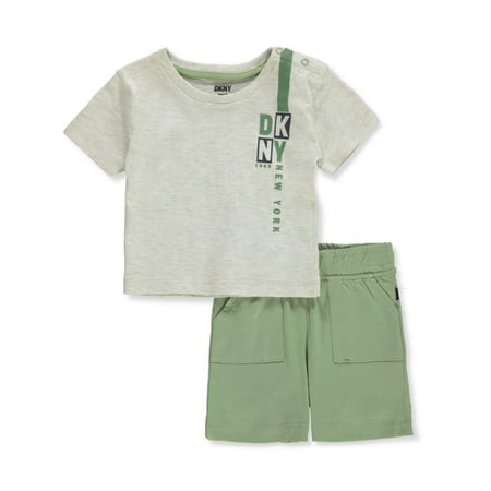 

DKNY Baby Boys 2-Piece Cargo Shorts Set Outfit - light gray 3 - 6 months (Newborn)