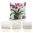 thumbnail image 4 of GOSMITH  Pillow Covers Orchid Plant Printed Spring Floral Decorative Pillow Case Home Decor Square Throw Pillowcase (Orchid Plant), 4 of 5