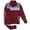 Maroon, variant on Plaid Checker style jogger tracksuit Men