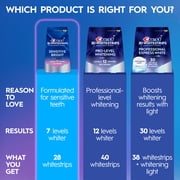 Crest Teeth Whitening Kit, 3D Whitestrips Sensitive Teeth Whitening Kit, 14 Count