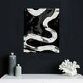 thumbnail image 4 of COMIO  Snake Silhouette Black and White Animal Canvas Wall Art, Design, 4 of 4