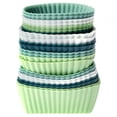 thumbnail image 2 of Moule à Gâteau en Silicone 24 Pcs Réutilisable Carré Rectangle Moule à Muffins Moule de Cuisson Antiadhésif Tasse de Cuisson en Silicone Résistant à la Chaleur Mini Caissette à Cupcakes Sans BPA Va au Lave-Vaisselle pour Cupcakes Chocolat, 2 of 11